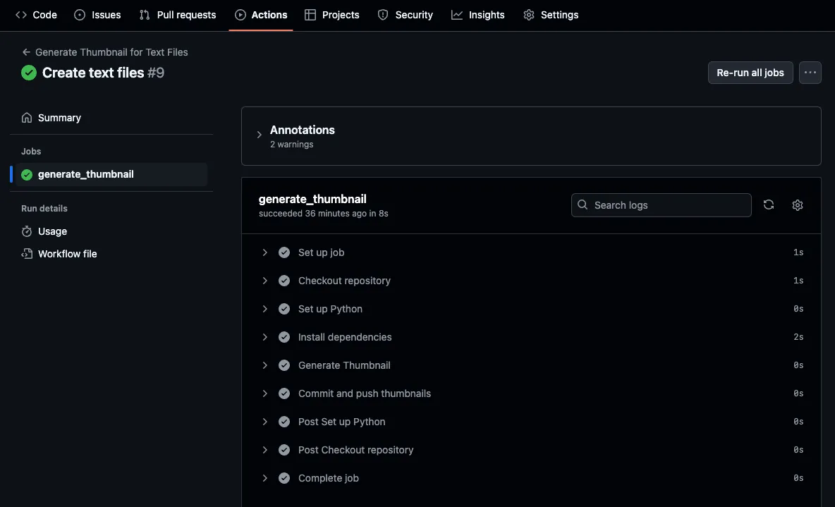 Github Action이 돌아갑니다