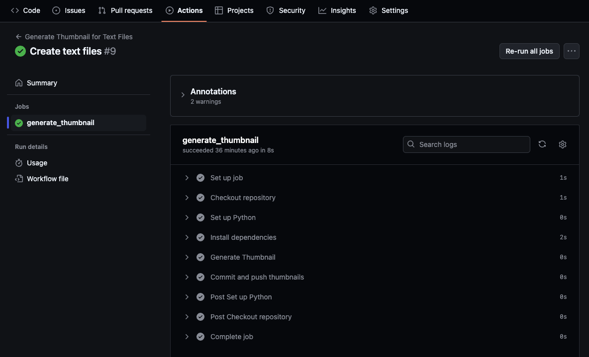 Github Action이 돌아갑니다.